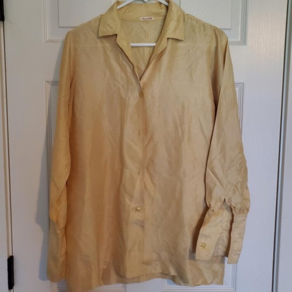 Vintage pure silk dress shirt